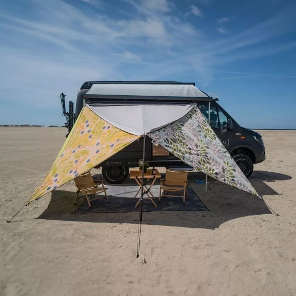 Camping-Sonnensegel Bent TC Zip Canvas Scandinavian, Design: Moss 3 Camping-Sonnensegel Bent TC Zip Canvas Scandinavian, Design: Moss – Bild 3