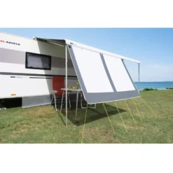 Markisen-Vorderwand DWT Happy Sun, Weiss