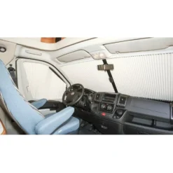 Plissee Frontscheiben-Verdunkelung Remis REMIfront IV Für Fiat Ducato 290, BJ 2019 - 2021, Beige -Campingzubehör Verkäufe fahrerhaus plissee remis remifront iv 4 verdunkelungssystem fiat ducato x 290 beige 1000 2 24137