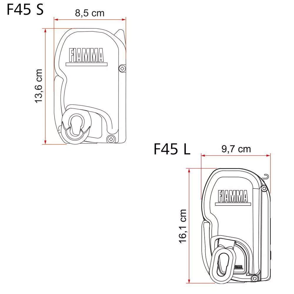 Wandmarkise Fiamma F45S 425, Tuch: Royal Grey, Gehäuse: Polar White 8 Wandmarkise Fiamma F45S 425, Tuch: Royal Grey, Gehäuse: Polar White – Bild 8