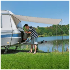 Frankana Freiko Sonnendach Playa | Grau -Campingzubehör Verkäufe gasflaschenkasten ueberdachung frankana freiko playa schattenspender sonnensegel 1000 2 28476