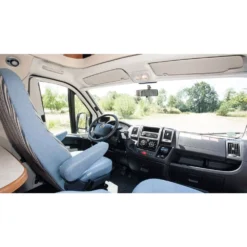 Plissee Frontscheiben-Rollo Remis REMIfront IV Für Fiat Ducato 290, BJ 2014 - 2021, Beige -Campingzubehör Verkäufe integriertes frontscheiben plissee remis remifront iv 4 verdunkelungssystem fiat ducato x 290 jumper boxer beige 1000 6 24136