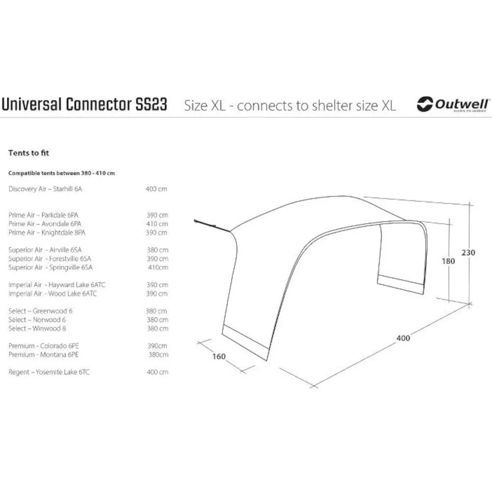 Outwell Lounge Tent Connector XL 2 Outwell Lounge Tent Connector XL – Bild 2