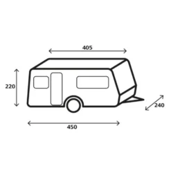 Wohnwagen-Abdeckung Brunner Caravan Cover Design 12M, 400-450 Cm -Campingzubehör Verkäufe masse groesse brunner caravan cover design 12m wohnwagen schutzhuelle 400 450 cm abdeckhaube 1000 4 25395