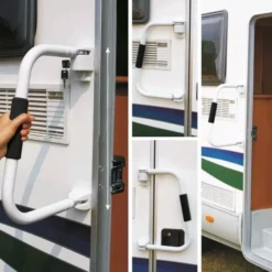Sicherheitsgriff Fiamma Security Bügel Und Einstiegshilfe | Weiss -Campingzubehör Verkäufe montierte ein ausstiegshilfe tuersicherung fiamma security buegel einstiegshilfe 600 5 24221