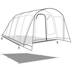 Unterlage Outwell Footprint Denver / Colorado 6 Air -Campingzubehör Verkäufe outwell denver colorado 6 air footprint skizze unterlage familien campingzelt 2 27513