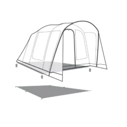 Unterlage Outwell Footprint Michigan 4 Air -Campingzubehör Verkäufe outwell michigan 4 air footprint skizze unterlage familien camping zelt 2 27516