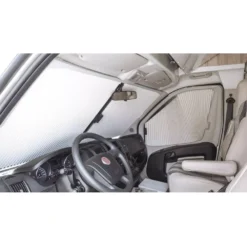 Plissee Frontscheiben-Rollo Remis REMIfront IV Für Fiat Ducato 290, BJ 2014 - 2021, Beige
