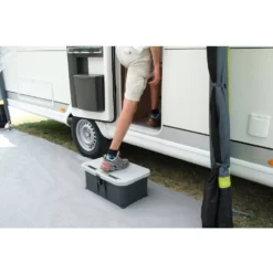 Trittstufe Brunner Boxstep NG Für Wohnwagen Und Wohnmobil -Campingzubehör Verkäufe rutschfeste trittflaeche brunner boxstep ng trittstufe stauraum box einstieg eintrittstufe 1000 5 25410