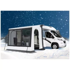 Wintervorzelt Wigo Zelte INUIT Blizzard -Campingzubehör Verkäufe seitenwand rundbogentuer offen wigo wintervorzelt blizzard inuit wohnmobil vorzelt 1000 3 27392