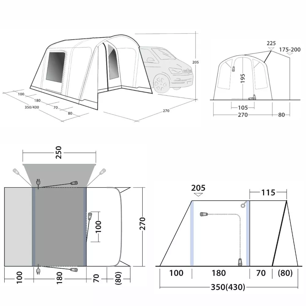 Aufblasbares Bus-Vorzelt Outwell Talladega Air 2 Aufblasbares Bus-Vorzelt Outwell Talladega Air – Bild 2