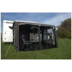 Luftvorzelt Wohnmobil Telta Pure Drive-Away 330 -Campingzubehör Verkäufe telta pure drive away 330 aufblasbares wohnmobilvorzelt frontwand hochgerollt 1000 17 25996