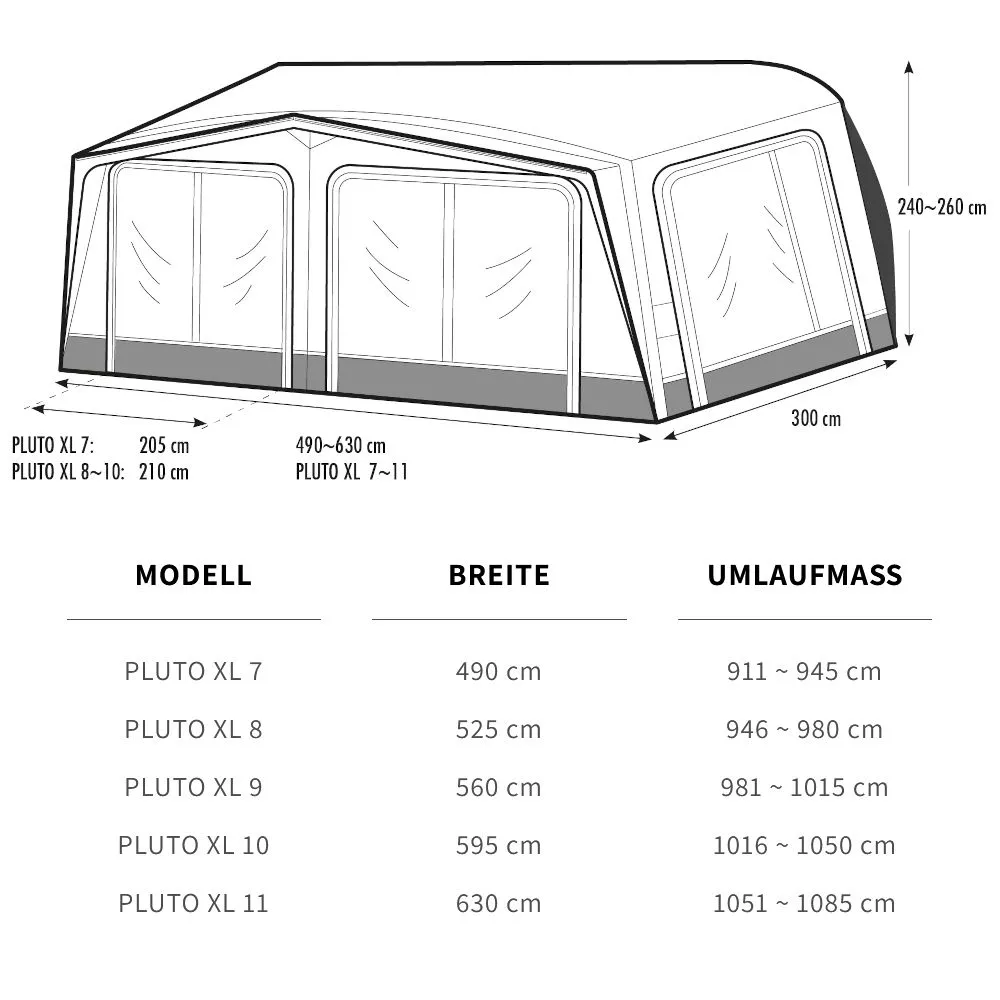 Wohnwagen-Vorzelt Westfield Pluto XL 2.0 | Grösse 9 2 Wohnwagen-Vorzelt Westfield Pluto XL 2.0 | Grösse 9 – Bild 2