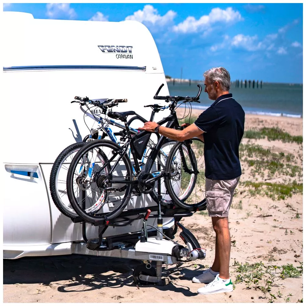 Deichsel Fahrradträger Fiamma Carry-Bike Caravan XL A Pro 200 | Schwarz 3 Deichsel Fahrradträger Fiamma Carry-Bike Caravan XL A Pro 200 | Schwarz – Bild 3